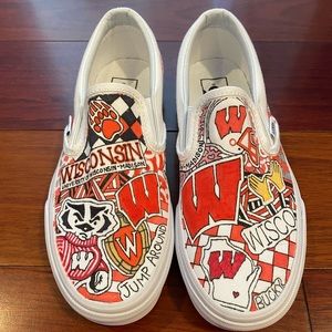 Custom Van Wisconsin Sneakers